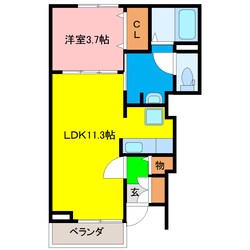 カレント内浜の物件間取画像